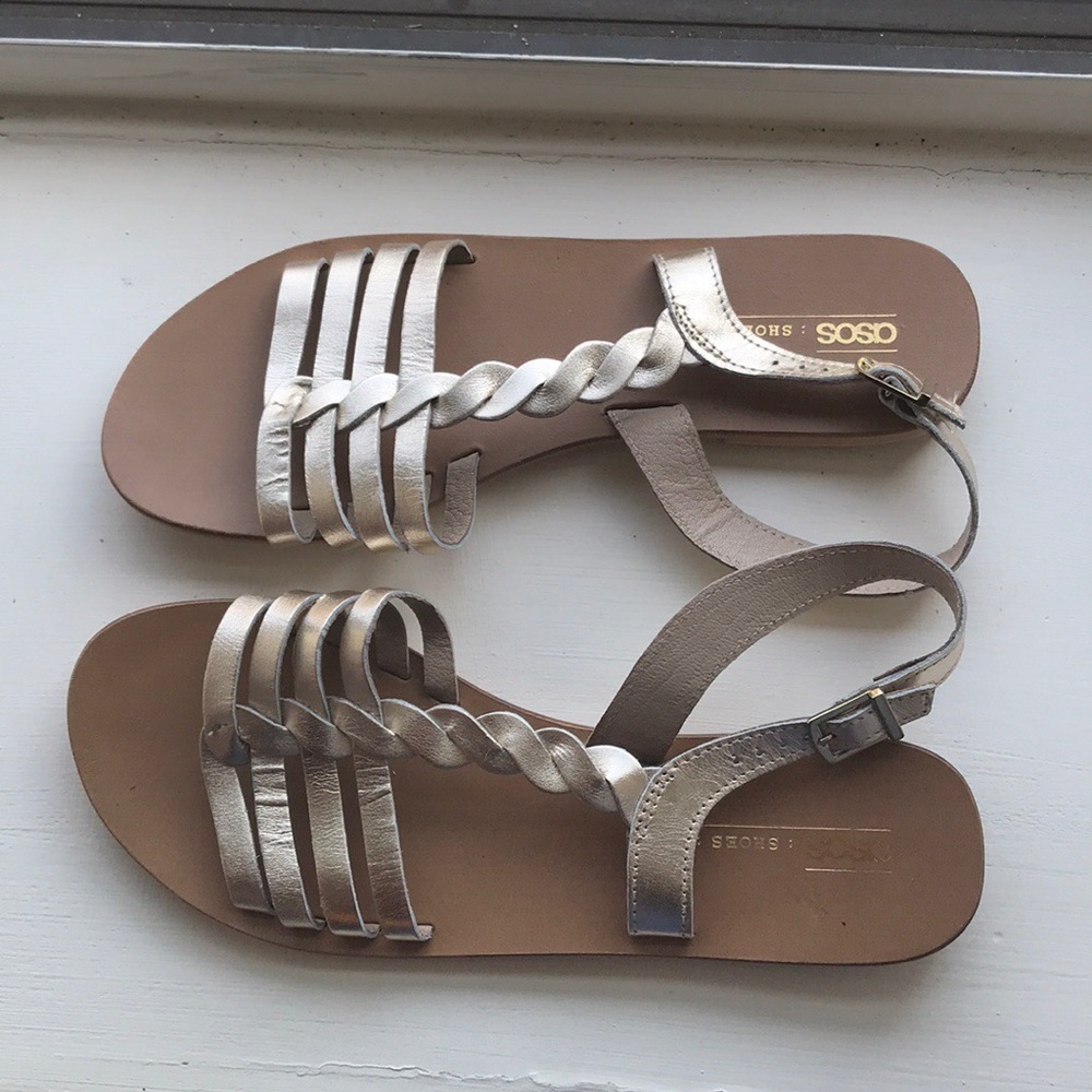 ASOS Strappy Flat Sandals (Size 10) Never Worn
